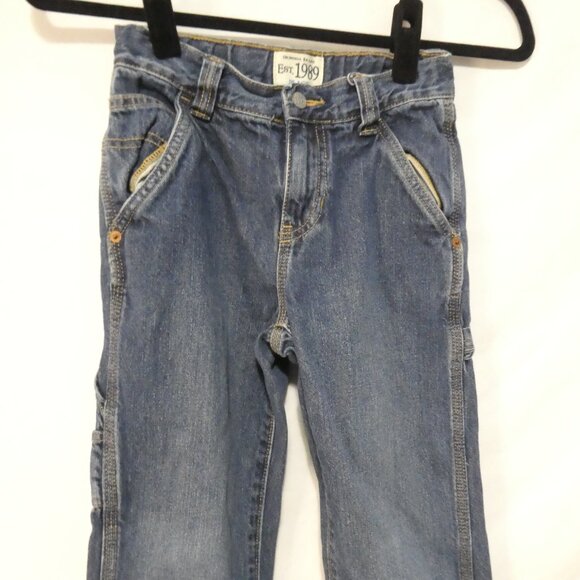 CHILDREN'S PLACE - Utility | size 7 | Classic Blue Kids' Jeans With Pockets - Picture 6 of 16